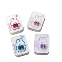 Набор для мягких контактных линз + 2 контейнера для хранения XY-D80两副兔子蝴蝶结