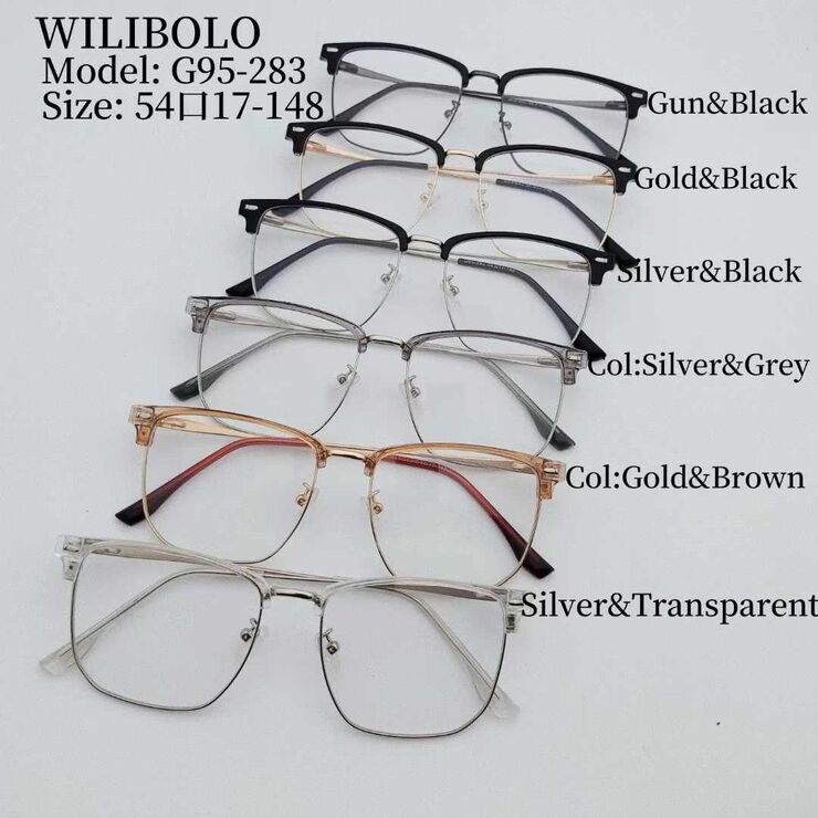 Оправа металлическая ультратонкая женская с флексом Wilibolo G95-283