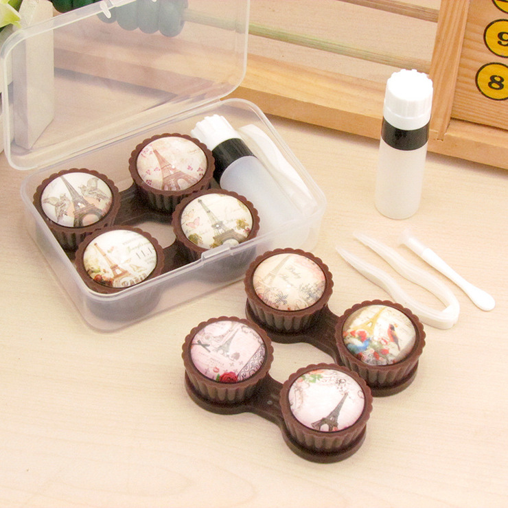 Mini set with contact lens cases ZZ001Tower, 2pcs