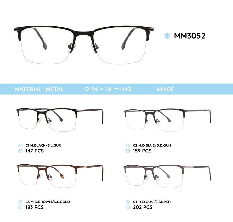 Nylor metal men's frame for glasses MM3052