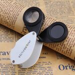 Folding magnifier with light filter 7810A, diameter: 21 mm, magnification: 30X
