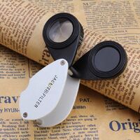 Folding magnifier with light filter 7810A, diameter: 21 mm, magnification: 30X