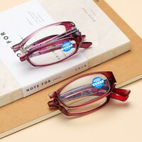 Очки складные пластиковые для чтения, с футляром, с защитой Blue ray cut, автоматические диоптрии +1.00-6.00, РМЦ=62-64 KY013折叠变焦老花