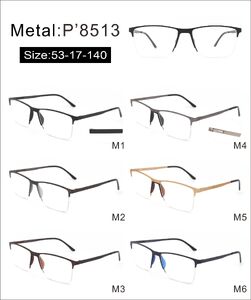 Metal nylor frame with soft nose pad and spring hinges 8513-DA