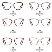 Combined frame (metal + TR90) or glasses with blue light protection, with spring hinges FA87260