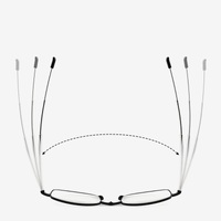 Metal folding eyeglasses for reading KY022-B with case and Blue ray cut, diopters from +1.00 to +4.00, PD62-64