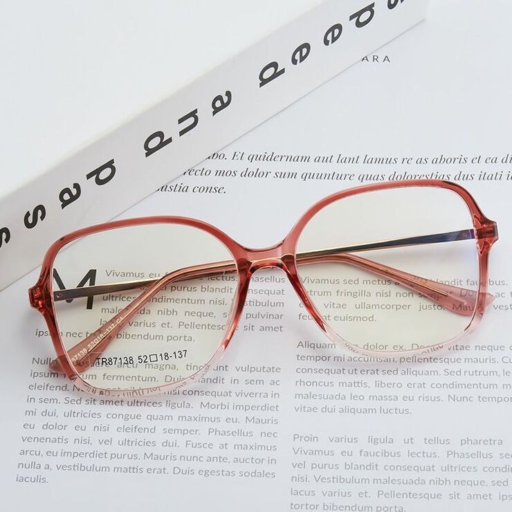 TR90 plastic frame or glasses with blue light protection, with spring hinges FA87138