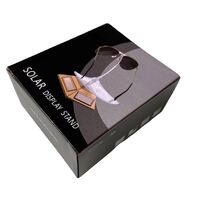 Подставка для очков и аксессуаров настольная - вращающаяся витрина с питанием от солнечной панели ZTY002