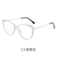 Combined frame (metal + TR90) or glasses with blue light protection, with spring hinges FA87145
