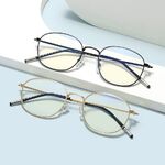 Metal glasses with Blue ray cut protection KY225-2平光