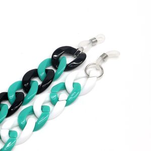 Acrylic non-slip chain, concave shape, for glasses and masks GB012-2