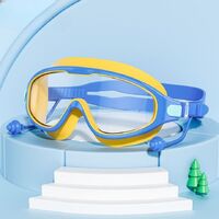 Swimming waterproof anti-fog goggles for kids (3-14 years), with earplugs and box, CF030-YU