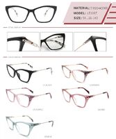 Plastic TR90 and acetate frame with spring hinges LE1087-DA