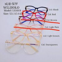 Оправа металл + TR90 ультратонкая женская с флексом Wilibolo LS1019
