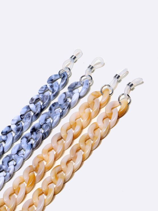 Acrylic chain multi-color, with 2-piece set, for glasses and masks GM007