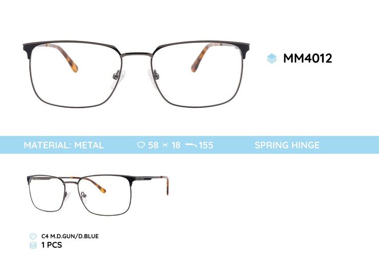 Оправа для очков металлическая мужская MM4012