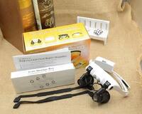 Binocular magnifier with backlight 9892G-3A, magnification 10 / 15 / 20 / 25