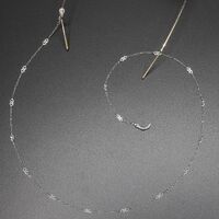 Металлическая нескользящая цепочка стального цвета, из нержавеющей стали, для очков и масок GS024