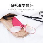 Очки-пенсне пластиковые TR90 для чтения с футляром 6018, диоптрии от +1.00 до +3.00, РМЦ=62-64