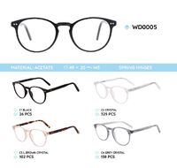 Plastic frames for glasses acetate material with spring hinges WD0005