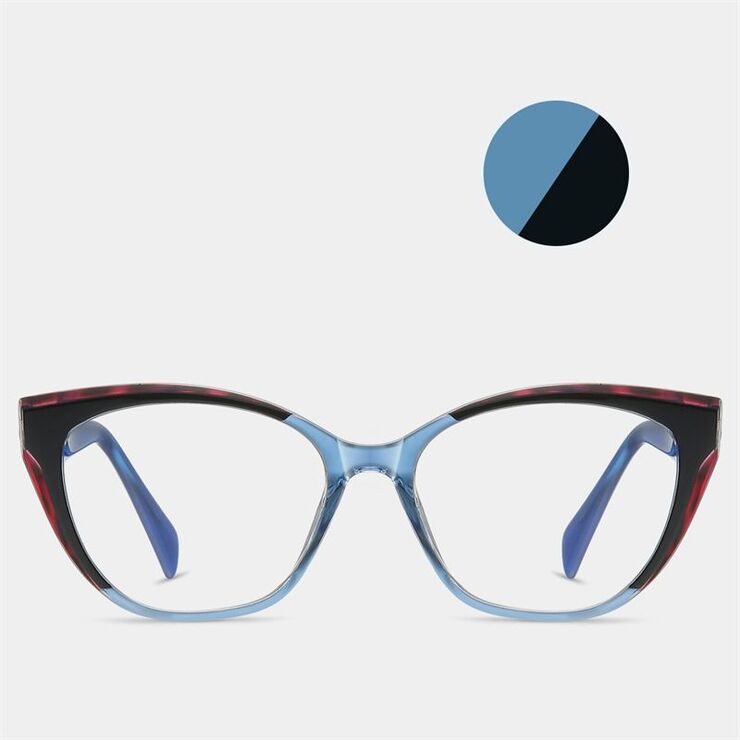 TR90 plastic frame or glasses with blue light protection, with spring hinges FA87225