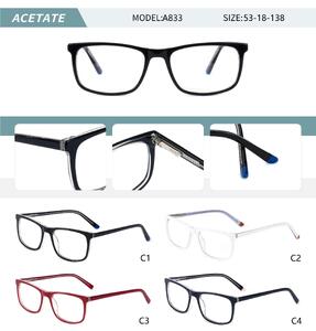 Plastic acetate frame for women with spring hinges A833-DA