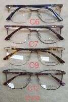 Metal frame for glasses with spring hinges 9743B