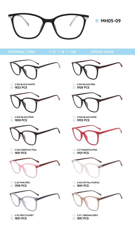 TR90 plastic frame for glasses MH05-09