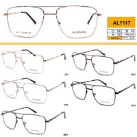 Metal eyeglass frame, material steel Allmilmo AL7117