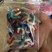 Acrylic non-slip chain, concave shape, for glasses and masks GB012-1