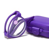 Plastic eyeglasses for reading, with case, Blue ray cut, diopters from 0.00 to +4.00, PD62-64 KY666折叠老花镜