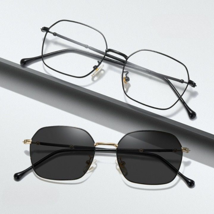 Очки фотохромные металлические с защитой от синего света L9183