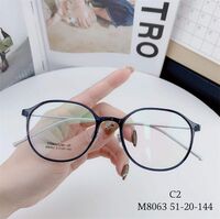 Hybrid frame, metal + TR90, with Blue Block coating SANTA M8063