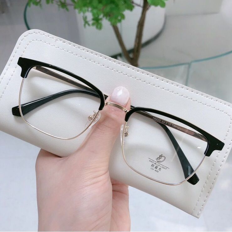 Оправа полуободковая комбинированная (металл + TR90) с линзами Blue Ray Cut MAMO H6625