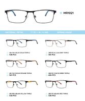 Металлическая оправа с дужками из материала TR-90 со встроенным флексом MR1021