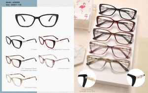 Plastic acetate frame for women, with spring hinges Big City MS8389