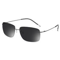 Поляризационные фотохромные солнцезащитные металлические безрамочные очки KY222100