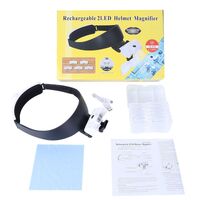 Binocular magnifier with backlight, magnifying glass with head mount 82000JC-XX, magnification: 1Х, 1,5Х, 2Х, 2,5Х, 3,5Х