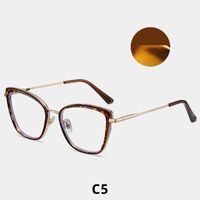 Combined frame (metal + TR90) or glasses with blue light protection, with spring hinges FA87260