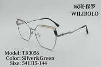 Оправа металл + TR90 ультратонкая женская с флексом Wilibolo TR3056