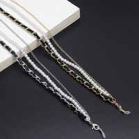 Metal non-slip chain multi-layer, with pearl, for glasses and masks GL501