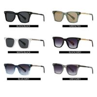 Plastic + metal retro square sunglasses for men Elit 6099-1-EL