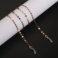 Металлическая нескользящая цепочка золотого цвета, для очков и масок GL883