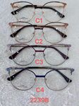 Metal frame for glasses with spring hinges 2239B