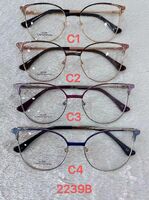 Metal frame for glasses with spring hinges 2239B