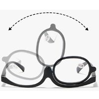 Plastic glasses for reading rotating,single piece , diopters from +1.00 to +4.00, RMC=62-64, KY001-A