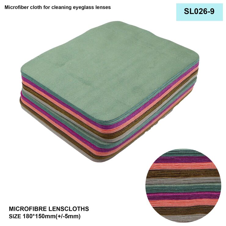 High-density microfiber napkin for glasses lens cleaning SL026-9, 15*18cm +/-0.5