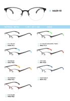 Metal frame with temples made of TR-90 material with a bendable tip HA09-19