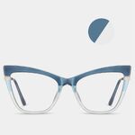 TR90 plastic frame or glasses with blue light protection, with spring hinges FA87245
