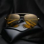 Поляризационные солнцезащитные металлические очки с защитой UV400 2813-3-GT